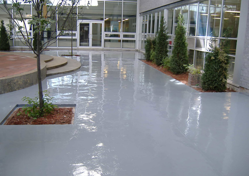  Plancher epoxy école Vaudreuil 